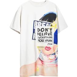 Desigual T-shirt Style Dress - Beige