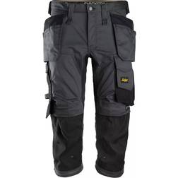 Snickers 6142 AllRoundWork 3/4 Pirate Trousers - Steel Grey/Black