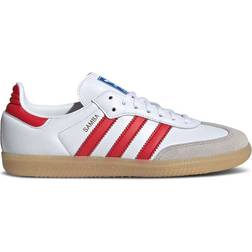 adidas Junior Samba OG - White/Collegiate Burgundy/Gum