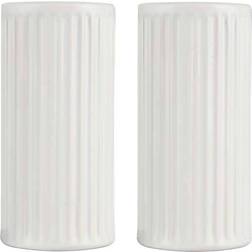 aida Groovy White Pepper Mill, Salt Mill 2pcs 9cm