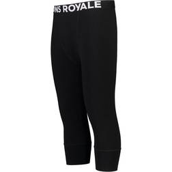 Mons Royale Cascade Merino Base Layer 3/4 Legging - Black