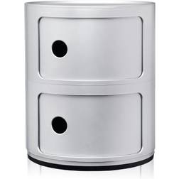 Kartell Componibili Silver Storage Cabinet 32x40cm