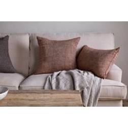 Nkuku Kana Linen 50x50 cm Rust Cushion Cover