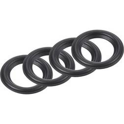 Uxcell Rubber Speaker Foam Edge Surround Rings 33mm x 53mm 4 pcs