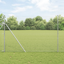 vidaXL Welded Wire Fence 1.6 x 25 m Galvanised Steel