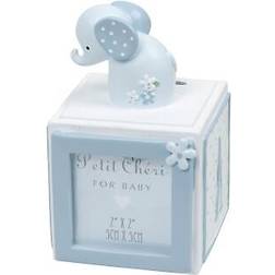 Celebrations Elephant Letter Cube Money Box Blue