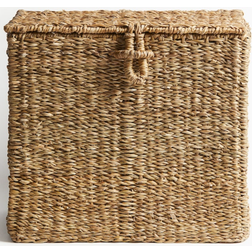H&M Stor Opbevaringskurv Søgræs Mørk Beige Kurv 45cm