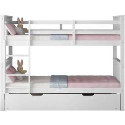 SlumberWorx Oliver Single White Bunk Bed 99x200cm