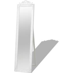 vidaXL Free-Standing Baroque Style White Floor Mirror 40x160cm