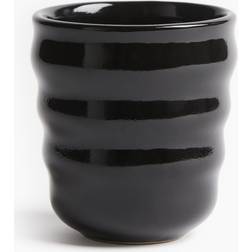 H&M Fluted Black Mug