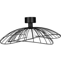 Globen Lighting Ray Brushed Black Ceiling Flush Light ∅ 60cm
