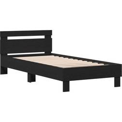 vidaXL 874114 Black Oak Frame Bed 90x200cm