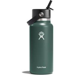 Hydro Flask Wide Mouth with Flex Straw Cap Fir Water Bottle 0.95L