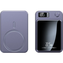 Geni-Store Magnetic Qi Wireless Charger PowerBank 20000mAh Purple
