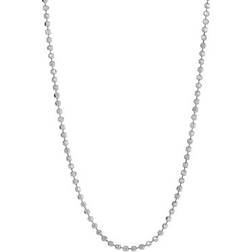 Guldfynd Faceted Ball Chain Necklace - Silver
