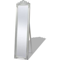 vidaXL Free-Standing Baroque Style Silver Floor Mirror 40x160cm