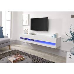 GFW Galicia White TV Bench 150x30cm
