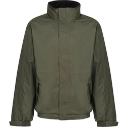 Regatta Men's Dover Fleece Lined Waterproof Insulated Bomber Jacket - Dark Khaki/Marl Black