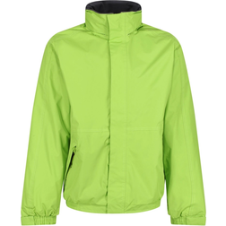Regatta Men's Dover Fleece Lined Waterproof Insulated Bomber Jacket - Key Lime/Seal Grey