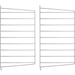 String Wall Panel Galvanized Shelf 2pcs