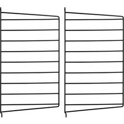 String Wall Panel Black Shelf 2pcs