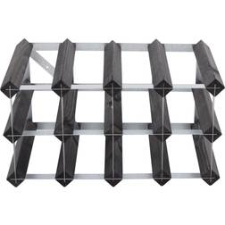 Traditional Wine Rack 12 Bottles Black Vinställ 42x22.8cm
