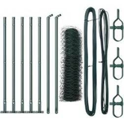 vidaXL Hexagon Fence Steel Green 0.5x10 m