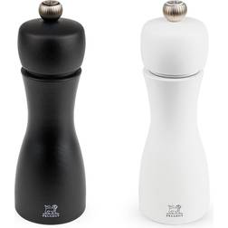 Peugeot Tahiti Black & White Pepper Mill, Salt Mill 2pcs 15cm