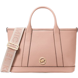 Michael Kors Luisa Small Pebbled Leather Satchel - Pink