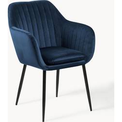 Actona Emilia Dark Blue Kitchen Chair 83cm