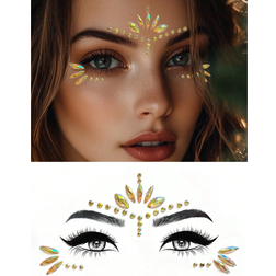 Shein Colorful Crystal Yellow Face Stickers