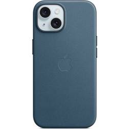 Apple FineWoven Case with MagSafe for iPhone 15 Pacific Blue