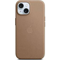 Apple FineWoven Case with MagSafe for iPhone 15 Taupe