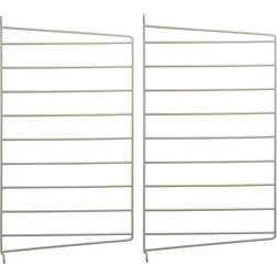 String Wall Panel Beige Shelf 2pcs