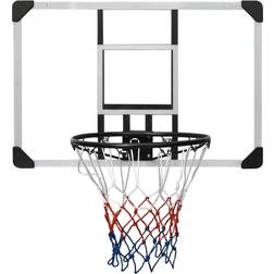 vidaXL basketballkurv med plade 90x60x2,5 cm polycarbonat transparent
