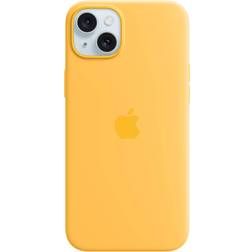Apple Silicone Case with MagSafe for iPhone 15 Plus Sunshine