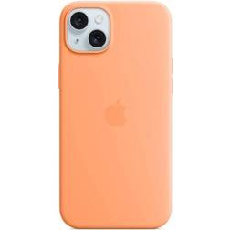 Apple Silicone Case with MagSafe for iPhone 15 Plus Orange