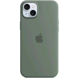 Apple Silicone Case with MagSafe for iPhone 15 Plus Green