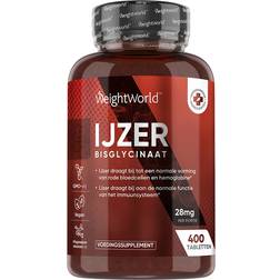 WeightWorld Iron Tablets 28mg 400 pcs