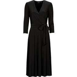 Lauren Carlyna Wrap Dress - Black