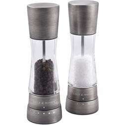Cole & Mason Derwent Titanium Salt Mill, Pepper Mill 2pcs 19cm