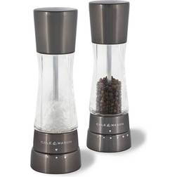 Cole & Mason Derwent Iron Grey Pepper Mill, Salt Mill 2pcs 19cm