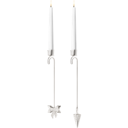 Georg Jensen Cc2022 Silver Ljusstake 16.9cm 2st