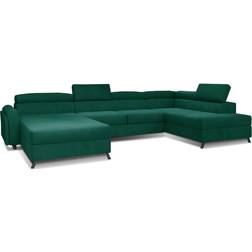 ELTAP Josette Dunkelgrün Sofa 370cm 5-Sitzer