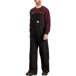 Carhartt Loose Fit Firm Duck Insulated Bib Overall - Black
