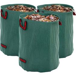 OutSunny Garden Waste Bags 300L x 3 Heavy Duty Green