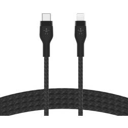 Belkin BOOSTCHARGE LTG TO USB-C BRAIDED SILICONE CABLE 1M BLACK 1m