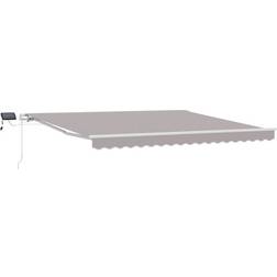 vidaXL Utdragbar Markis with Ljusgrå 400 x 350 cm