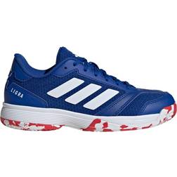 adidas Junior Ligra 8 Indoor - Royal Blue/Cloud White/Pure Ruby