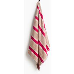 H&M Striped Badlakan Rosa, Röd, Vit (165x80cm)